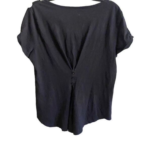 Style & Co Black Embroidered Top. Size Medium. - Picture 4 of 6